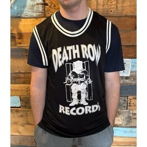 Death Row Records (2019) Black & White Jersey (size medium/lrg)